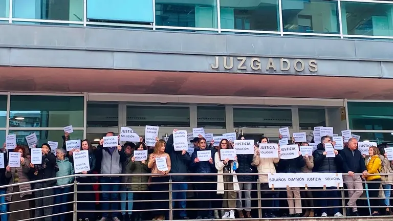 Concentraci&oacute;n de los trabajadores de Justicia.