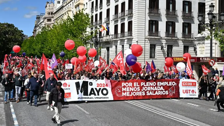 Manifestaci&oacute;n en Santander.