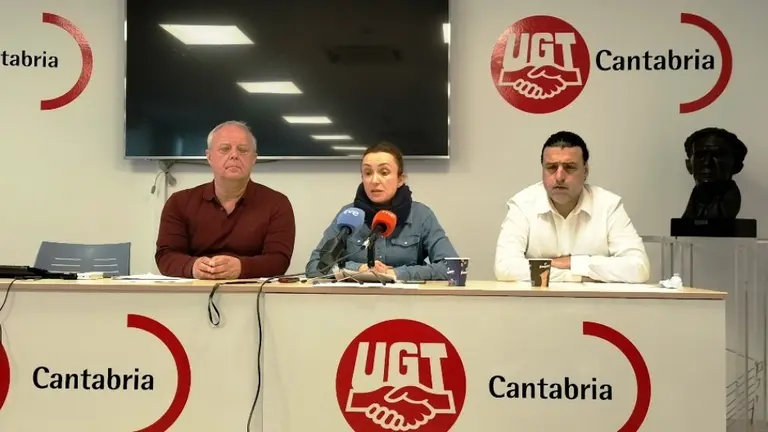 Rueda de prensa de los representantes de UGT.