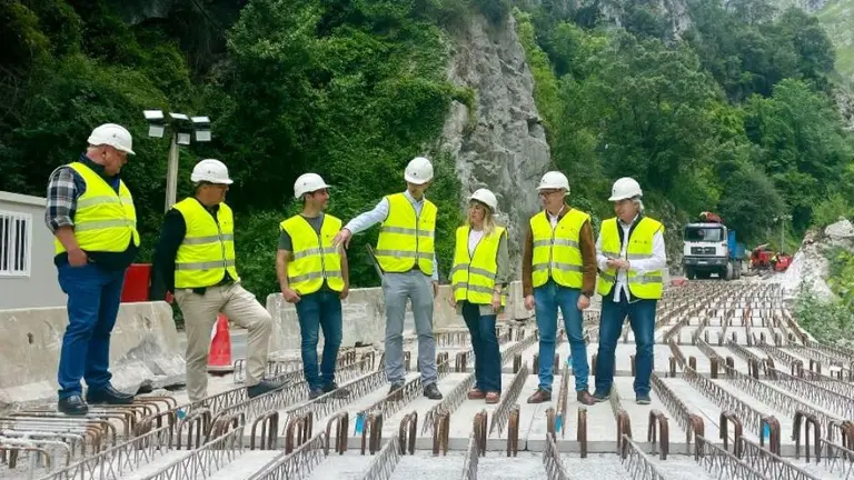 Visita a las obras del Desfiladero de La Hermida.