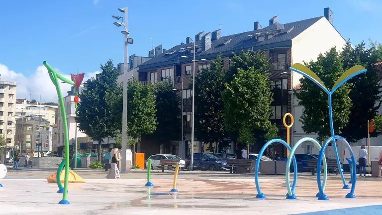 Parque del agua en Torrelavega.