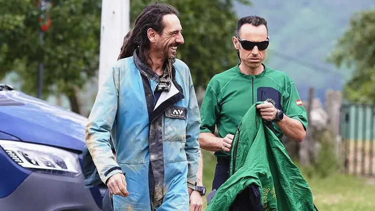 Uno de los rescatados en Soba.