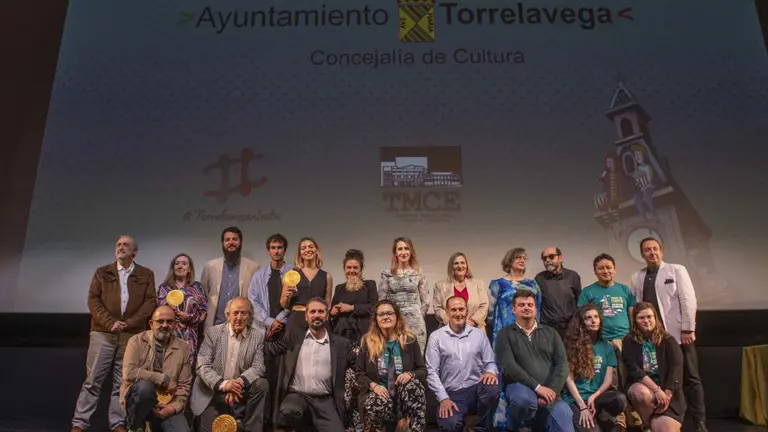 Entrega de premios en el Festival de Cortos de Torrelavega.