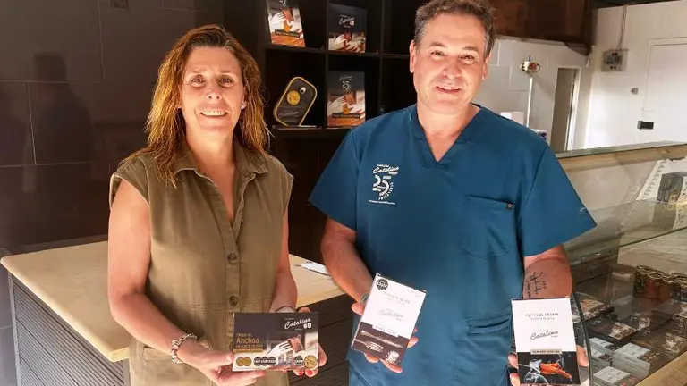 Responsables de Conservas Catalina.