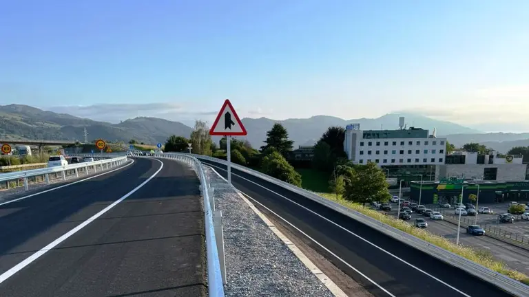 Tramo abierto al tráfico.