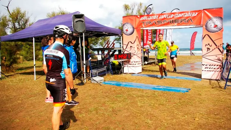 Llegada a la meta de la prueba.