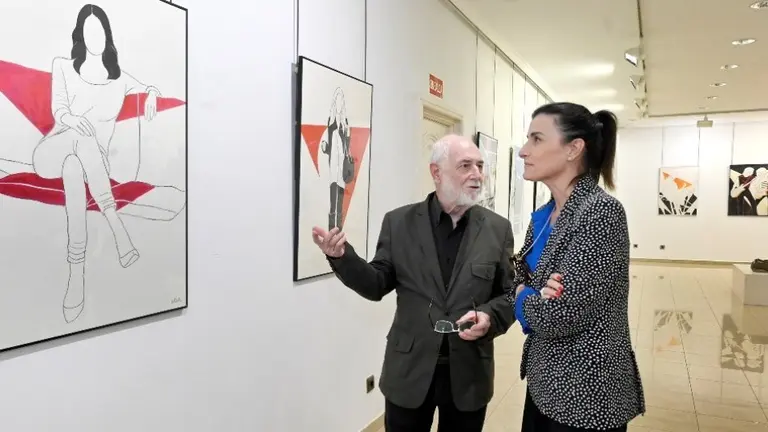 Inauguraci&oacute;n de la exposici&oacute;n de Pedro Sobrado.