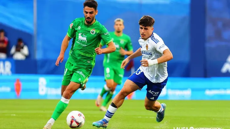 Racing contra el Zaragoza.