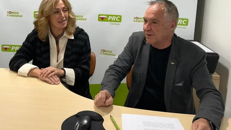 Representantes del PRC en la rueda de prensa.