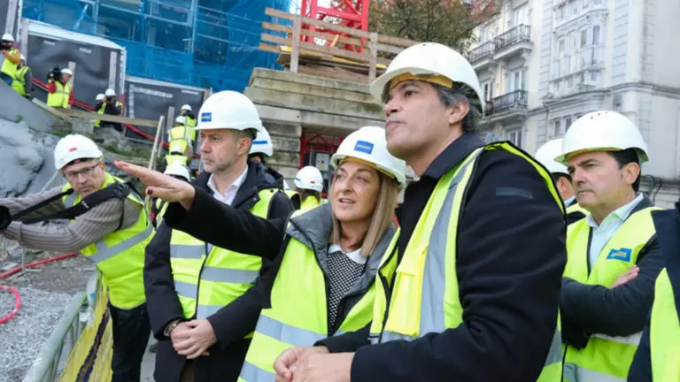 Visita a las obras del Mupac en Santander.