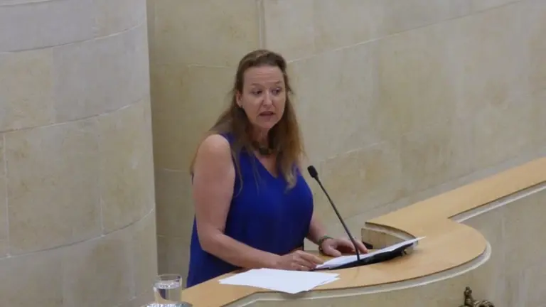 La portavoz de Vox en el Parlamento, Leticia Díaz.