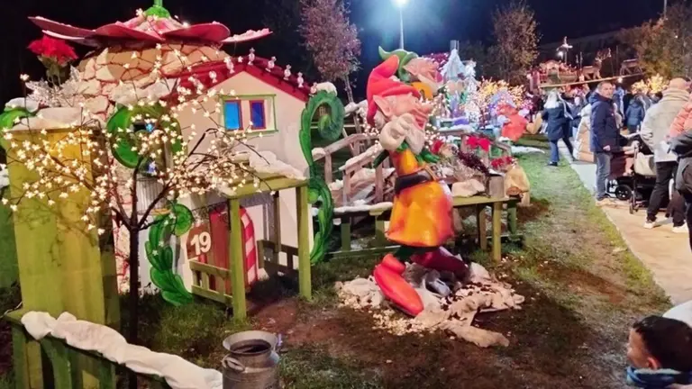 Poblado navide&ntilde;o en Noja. R.A.