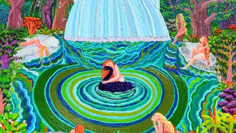 Obra La ba&ntilde;ista y el cisne.