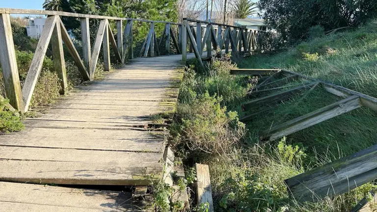 Pasarela del Puntal, en Laredo.