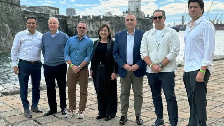 Reunión en México con los empresarios.