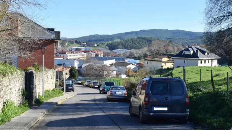 Zona de la calle Aurelio Díez en Renedo.