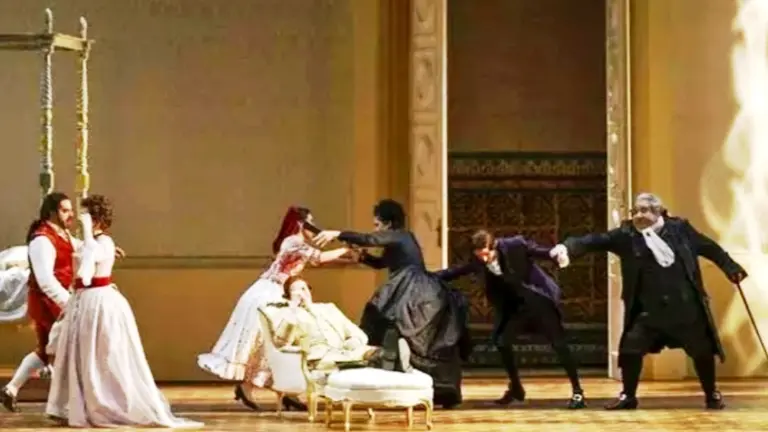 Un momento de la retrasmisi&oacute;n de 'Las Bodas de Figaro'