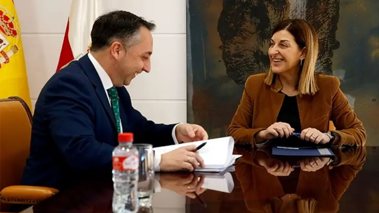 Reunión entre Buruaga y Caramés.