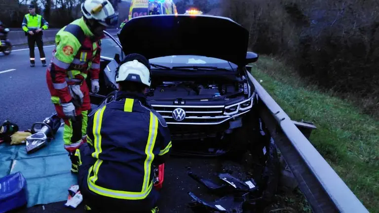 Accidente a la altura del municipio de Liendo.