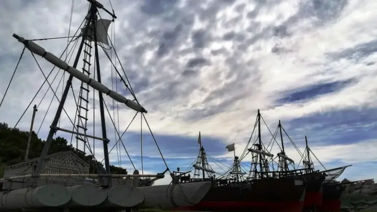 Galeones en La Magdalena. R.A.