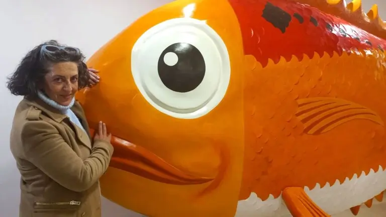 Rosa Colina junto al Besugo.