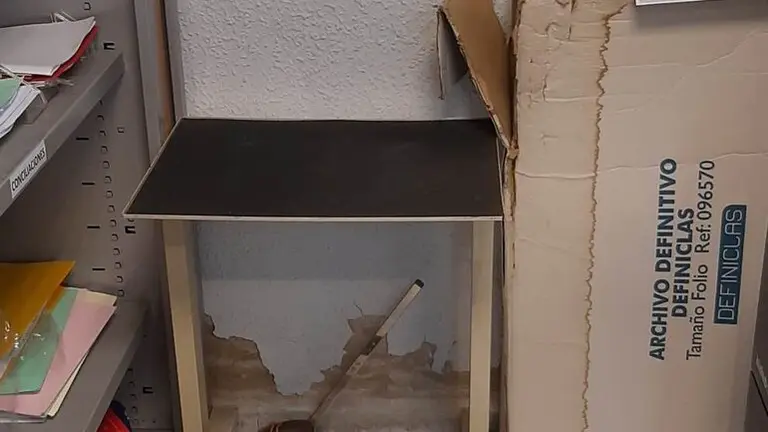 Aspecto del Juzgado de Paz de Camargo.