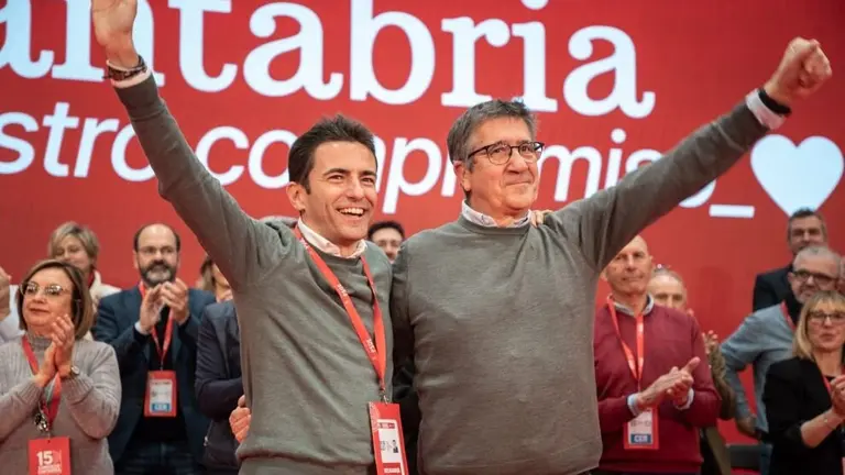 Pedro Casares, a la izquierda, y Pachi López.