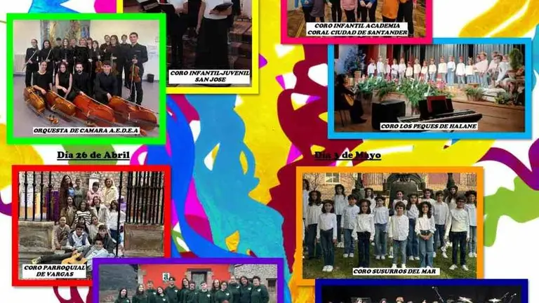 Corales participantes en el ciclo.