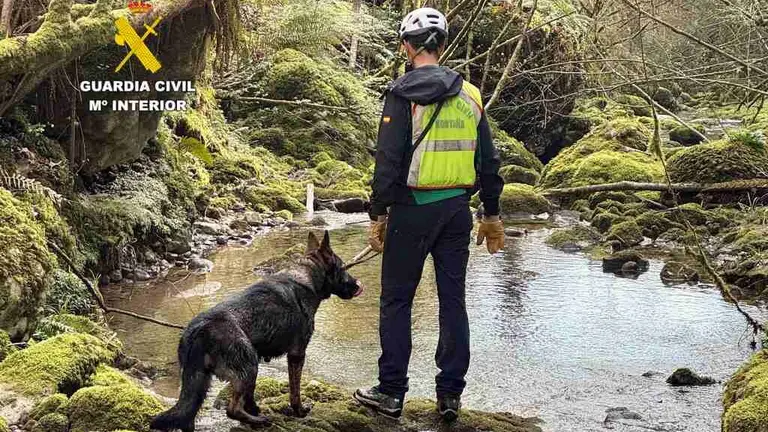 Búsqueda de la persona desaparecida.