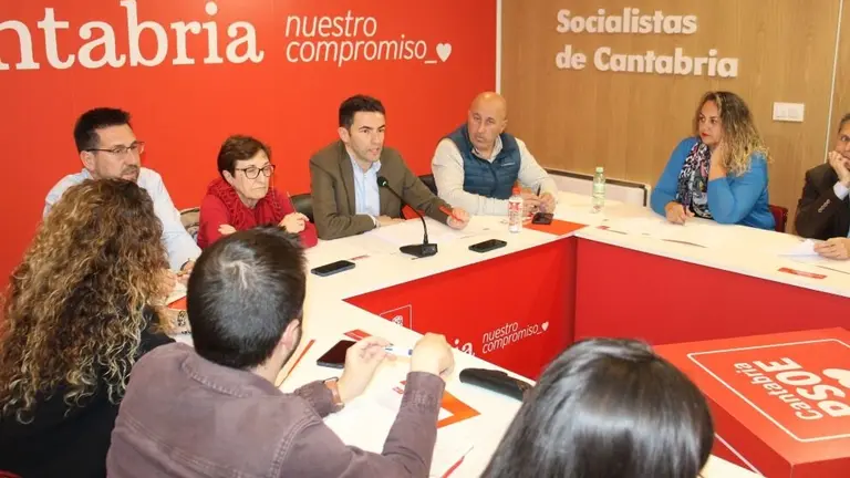 Reunión de la Ejecutiva del PSOE.