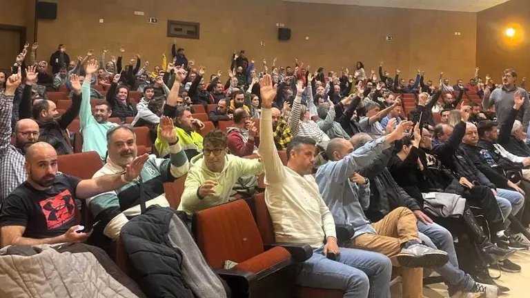 Asamblea de delegados del metal.