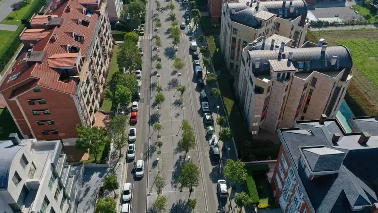 Vista a&eacute;rea de la avenida Doctor Diego Madrazo.