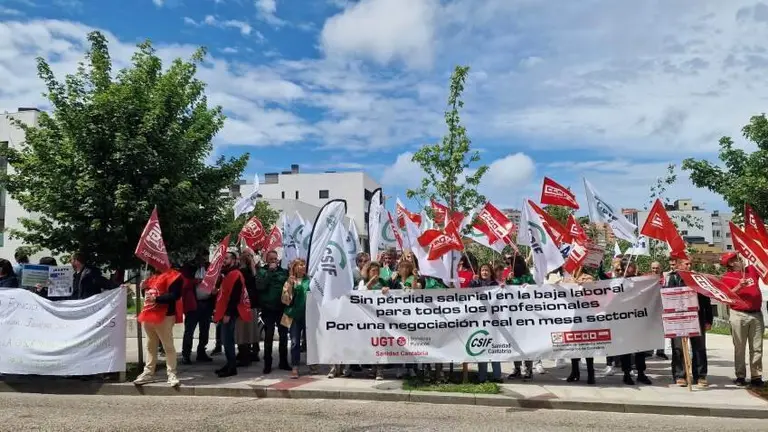 Concentración de los sanitarios.