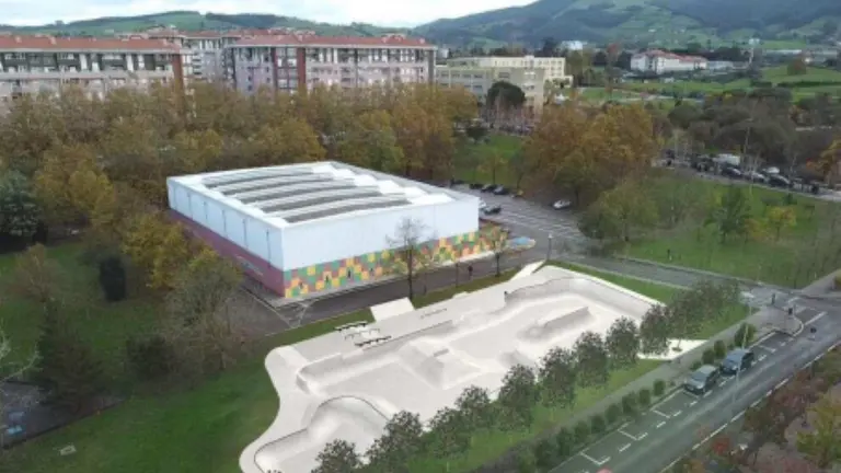 Infografía del skate park.