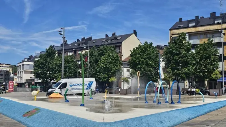Parque del agua en Torrelavega.