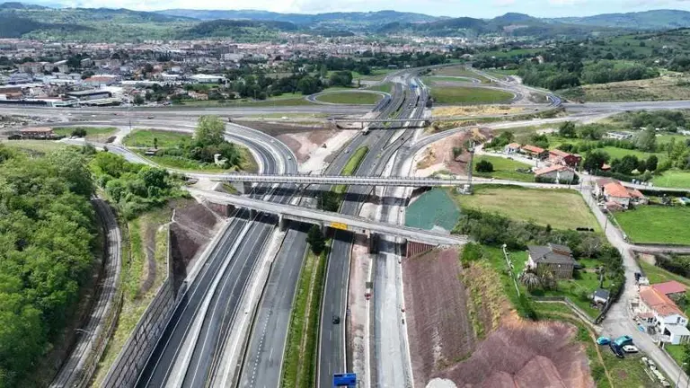 Obras en el nudo de Torrelavega.