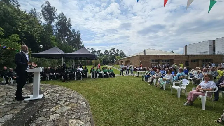 Un momento de la intervención del alcalde Javier López.