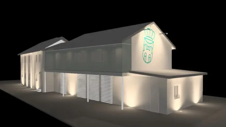 Infografía del nuevo edificio municipal.