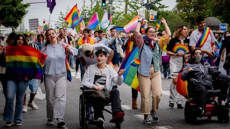 Manifestaci&oacute;n del colectivo. Alega Cantabria