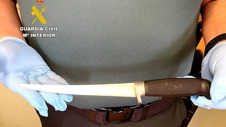 Cuchillo intervenido por la Guardia Civil