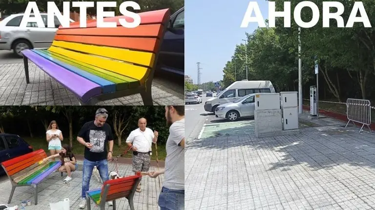 Zona de los bancos en Bezana.