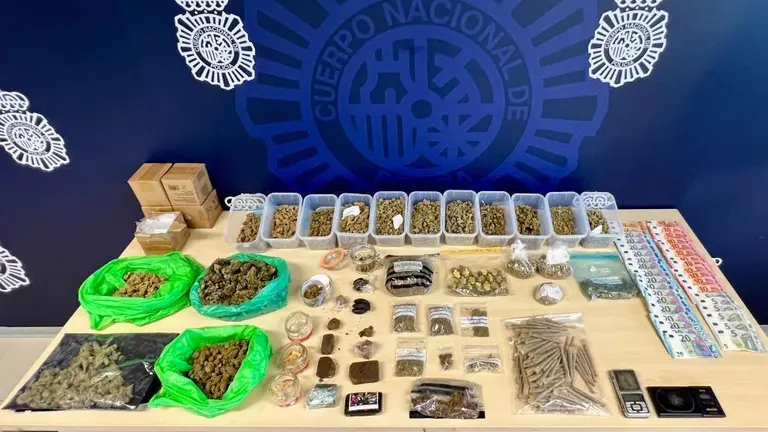 Material incautado por la Polic&iacute;a Nacional.