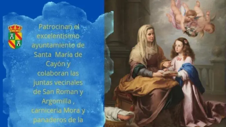 Cartel de la fiesta de Santa Ana.