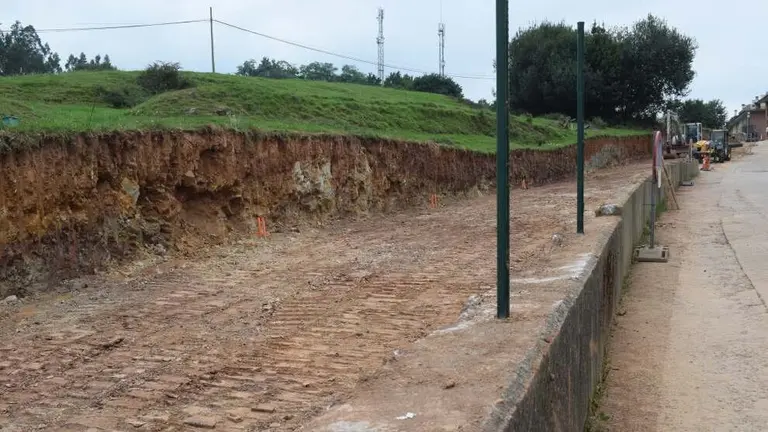 Zona en la que se crearán las plazas de estacionamiento.