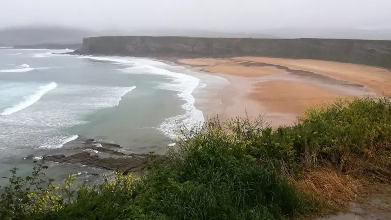 Zona de la playa de Langre.