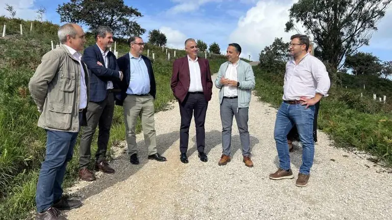 Visita de las autoridades políticas a los trabajos en La Picota.