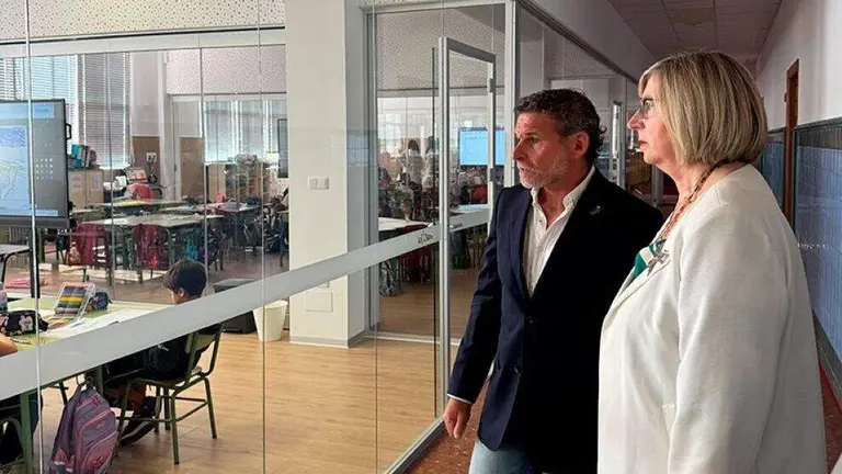 Aulas en el colegio La Salle en Santander.