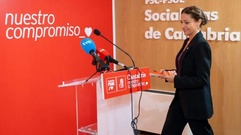 Ainoa Quiñonés en la rueda de prensa.