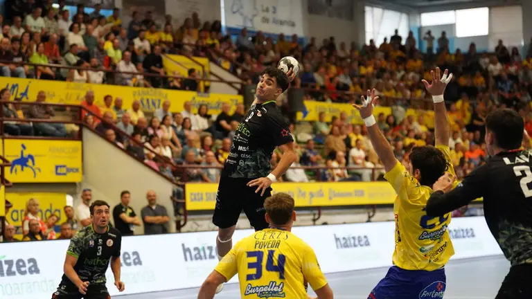 Un momento del partido.