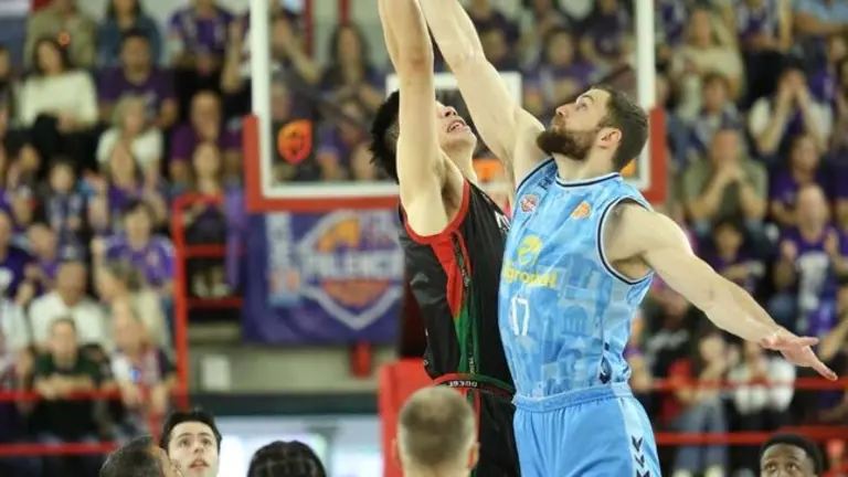 Un instante del partido.